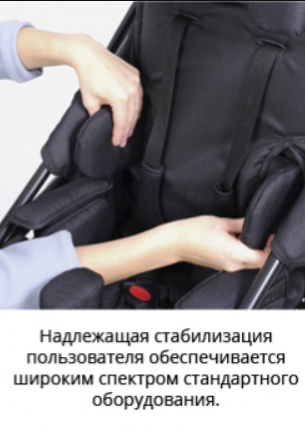 Кресло-коляска инвалидная прогулочная Гиппо со встроенными опорами (комплектация "К3") фото 3